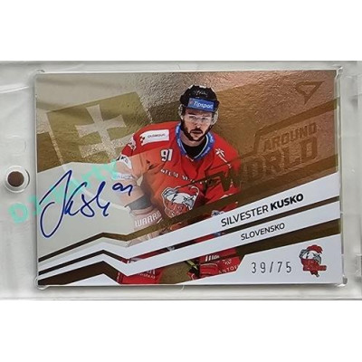 2023/24 Sportzoo ELH 2. serie #AWS-SK Silvester Kusko Around The World Auto xx/75