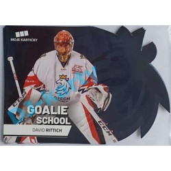 2020 MK reprezentace David Rittich #1 Goalie School Die-cut Blue Retail
