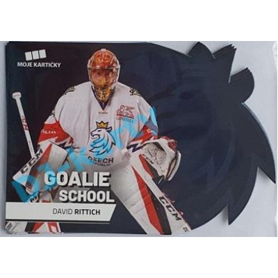 2020 MK reprezentace David Rittich #1 Goalie School Die-cut Blue Retail