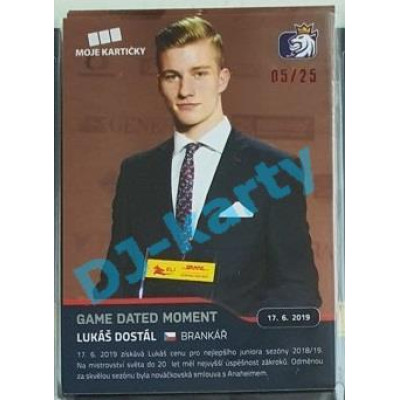 2020 MK reprezentace Lukáš Dostál GDM #92 06/25 Red