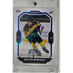 2023/24 Goal cards Chance Liga 2. série #360 Martin Weinhold Blue Expo 1of1