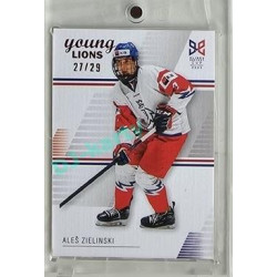 2023/24 Legendary Cards Hlinka Gretzky Cup Young Lions #09 Aleš Zielinski Canvas xx/29