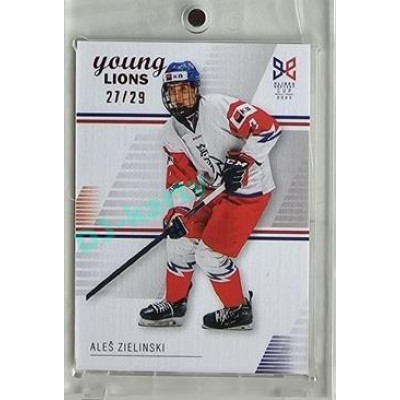 2023/24 Legendary Cards Hlinka Gretzky Cup Young Lions #09 Aleš Zielinski Canvas xx/29