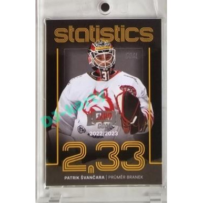 2023/24 Goal cards Chance Liga 1. série #ST-25 Patrik Švančara Statistics Expo 1of6