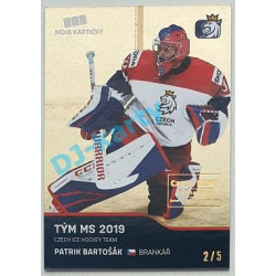 2020 MK reprezentace Patrik Bartošák #47 2/5 Gold Czech Expo