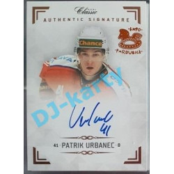 2019/20 OFS Chance liga Patrik Urbanec #AS090 x/2 Authentic Signature Rainbow OFS 18-19 Expo Pard.