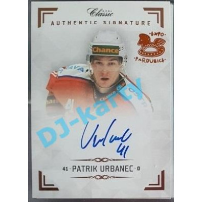 2019/20 OFS Chance liga Patrik Urbanec #AS090 x/2 Authentic Signature Rainbow OFS 18-19 Expo Pard.