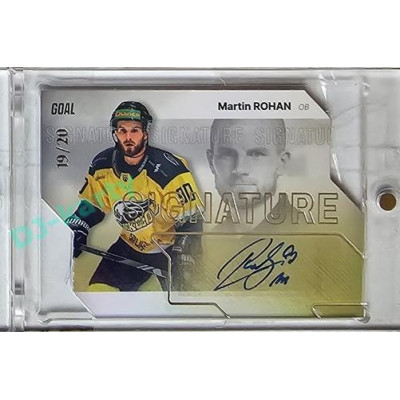 2023/24 Goal cards Chance Liga 1. série #S-41 Martin Rohan Autograph Silver 19/20
