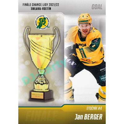 2022/23 Goal Cards Chance Liga 1. série #V-11 Jan Berger Finále 2022