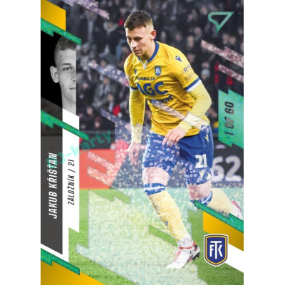 2023/24 Sportzoo Fortuna Liga 2. série #333 Jakub Křišťan Green Dew 1of60