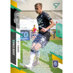 2023/24 Sportzoo Fortuna Liga 2. série #327 Jehor Cykalo Green Dew 1of60