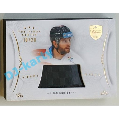 2021/22 OFS The Final Series Jan Knotek #STI-KNJ 10/20 Game Used Stick Gold