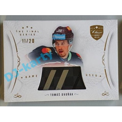 2021/22 OFS The Final Series Tomáš Dvořák #STI-DVT 11/20 Game Used Stick Gold
