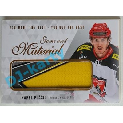 2018 You Want the Best Karel Plášil #M-PK 06/12 Game Used Material