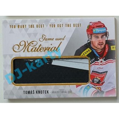2018 You Want the Best Tomáš Knotek #M-KT 16/21 Game Used Material