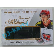 2018 You Want the Best Lukáš Nedvídek #M-NL 08/17 Game Used Material