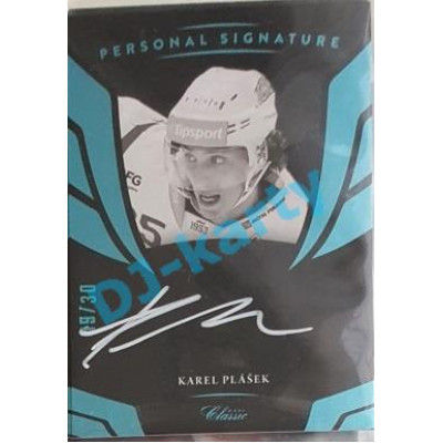 2020/21 OFS 1. série Karel Plášek #PS-KAPL 19/30 Personal Signature White