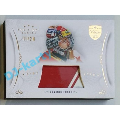 2021/22 OFS The Final Series Dominik Furch #STI-FUD 11/20 Game Used Stick Gold