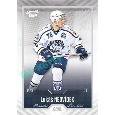 2022/23 Goal Cards Chance Liga 1. série #128 Lukáš Nedvídek Silver 1 of 60