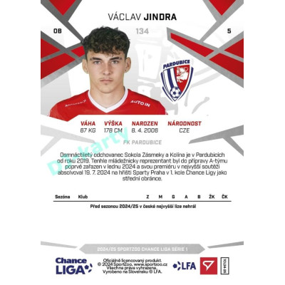 2024/25 Sportzoo Chance Liga 1. série #134 Václav Jindra