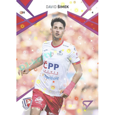 2024/25 Sportzoo Chance Liga 1. série #137 David Šimek Cosmic Pink