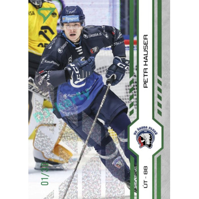 2024/25 Sportzoo ELH 2. serie #341 Petr Hauser Green Glitter xx/30