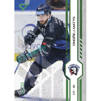 2024/25 Sportzoo ELH 2. serie #342 Ondřej Matýs Green Glitter xx/30