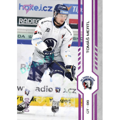 2024/25 Sportzoo ELH 2. serie #343 Tomáš Mertl Purple Iceberg xx/60