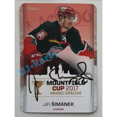 2017 OFS Mountfield Cup Jiří Šimánek #16 5/10 Autograph Die Cut