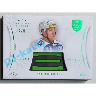 2021/22 OFS The Final Series Vojtěch Mozík #STI-MOV 2/5 Game Used Stick Emerald