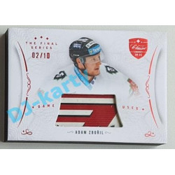 2021/22 OFS The Final Series Adam Zbořil #STI-ZBA 02/10 Game Used Stick Red