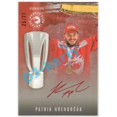 2021/22 OFS The Final Series Patrik Hrehorčák #TRI-23 25/27 Bonus Signature Champions HC Oceláři Třinec