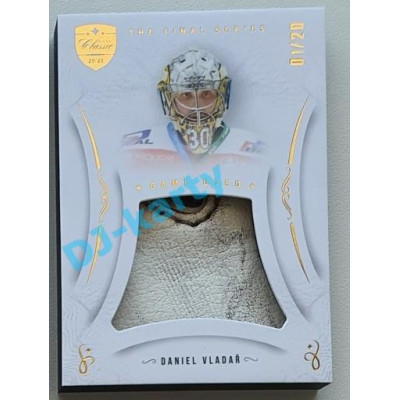 2021/22 OFS The Final Series Daniel Vladař #MEM-DV 01/20 Game Used Gold