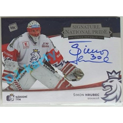 2021 MK reprezentace Šimon Hrubec #NPS-ŠH 6/63 National Pride Signatures