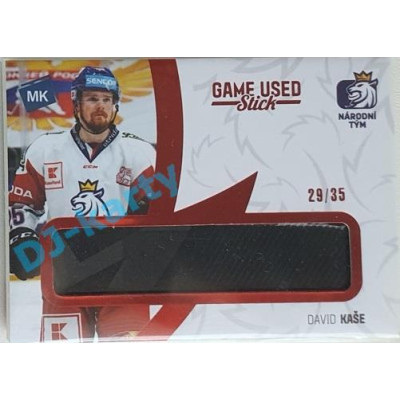 2021 MK reprezentace David Kaše #11 29/35 Game used memorabilia Red