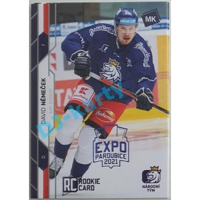 2021 MK reprezentace David Němeček RC EHT #25 3/5 Expo Blue