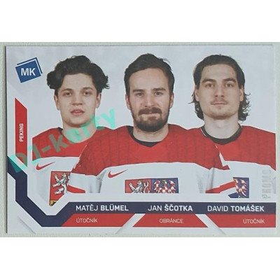 2021/22 MK reprezentace #100 M. Blümel / J. Ščotka / D. Tomášek ZOH PROMO