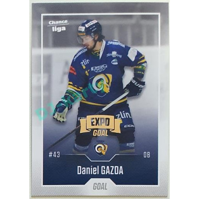 2022/23 Goal Cards Chance Liga 1. série #190 Daniel Gazda Expo Pardubice