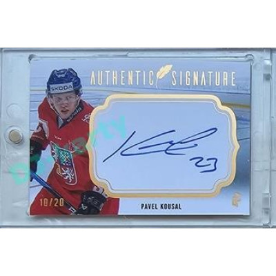2023/24 LC Expectations Road to Prague #AS-17 Pavel Kousal Authentic Signature Gold xx/20