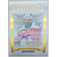 2022/23 Goal Cards Chance Liga 2. série #23 David Dolníček Legends Autograph xx/49