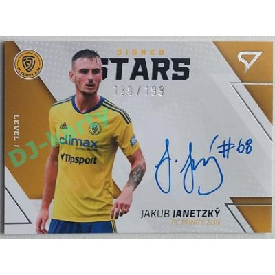 2022/23 Sportzoo Fortuna Liga 2. série #SL1-JJ Jakub Janetzký Signed Stars Level 1 xx/199