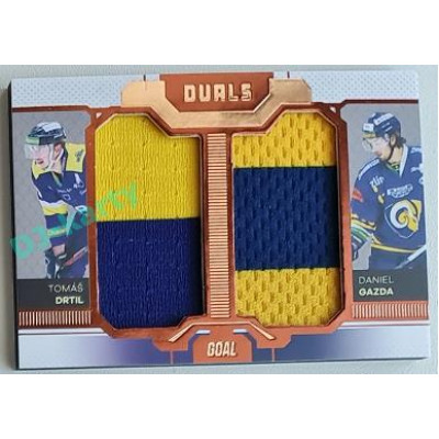 2022/23 Goal Cards Chance Liga Update #D-12 T. Drtil / D. Gazda Duals Jersey Bronze 07/30
