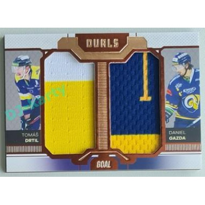 2022/23 Goal Cards Chance Liga Update #D-12 T. Drtil / D. Gazda Duals Jersey Bronze 02/30