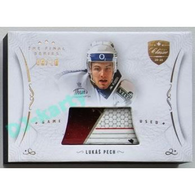 2021/22 OFS The Final Series Lukáš Pech #STI-PEL 09/20 Game Used Stick Gold