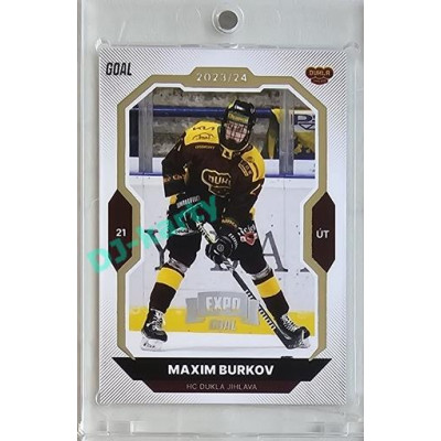 2023/24 Goal cards Chance Liga 2. série #297 Maxim Burkov Expo Silver 1of7