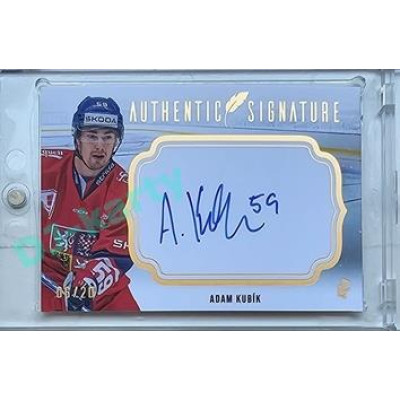 2023/24 LC Expectations Road to Prague #AS-19 Adam Kubík Authentic Signature Gold xx/20