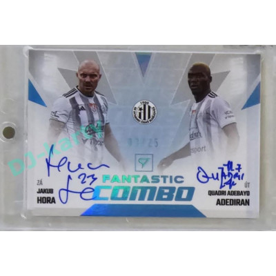 2023/24 Sportzoo Fortuna Liga 1. série #FCS-HA Hora - Adediran Fantastic Combo Auto 03/25