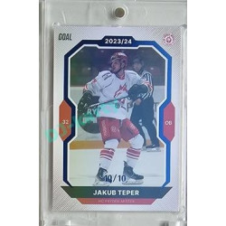 2023/24 Goal cards Chance Liga 2. série #315 Jakub Teper Blue 10/10