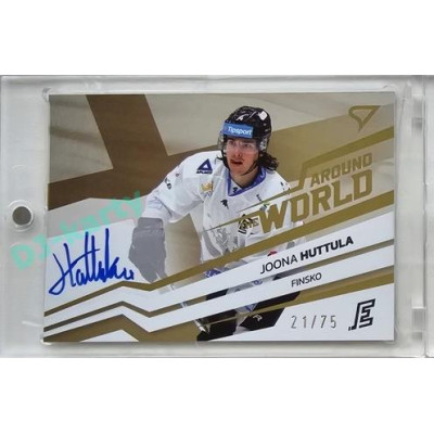 2023/24 Sportzoo ELH 2. serie #AWS-JH Joona Huttula Around The World Auto xx/75
