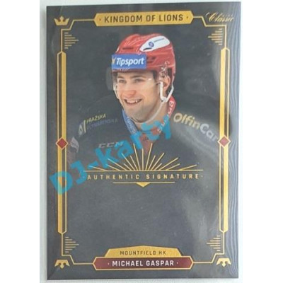 2021 OFS Kingdom of Lions Michael Gaspar #A12 Authentic Signature PROMO (bez podpisu)